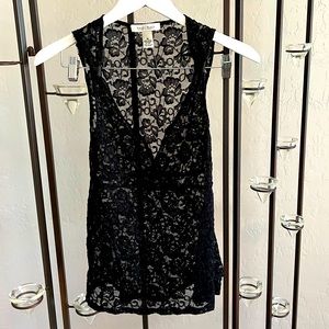 WHBM White House Black Market Lace Top